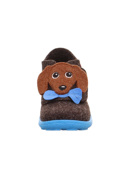 Superfit Happy Octi Çocuk Keçe Panduf - Kahve Köpek 006295-3010