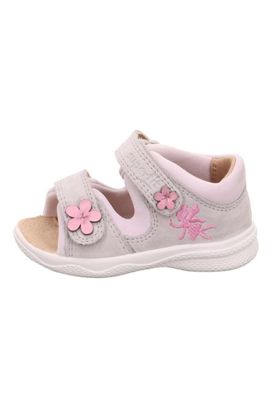Superfit Polly Kız Bebek İlk Adım Sandalet - Gri 600098-2500