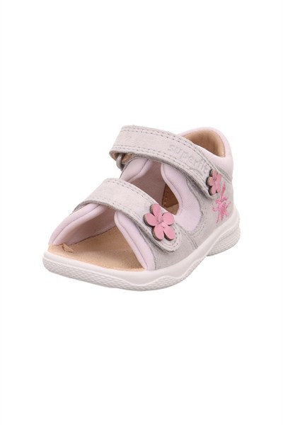 Superfit Polly Kız Bebek İlk Adım Sandalet - Gri 600098-2500