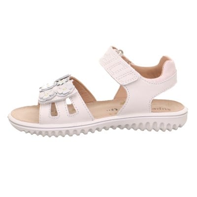 Superfit Sparkle Kız Çocuk Sandalet Çiçekli - Açık Krem 009019-1000