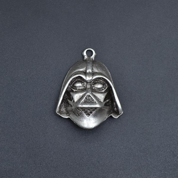 Star Wars - Darth Vader Kolye Ucu - Antik Gümüş Kaplama