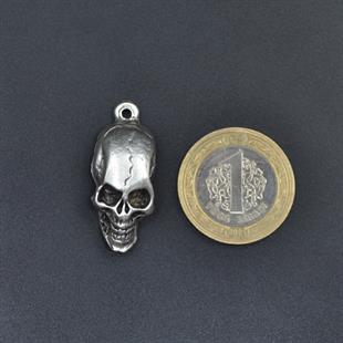 Kuru Kafa Kolye Ucu - Antik Gümüş Kaplama