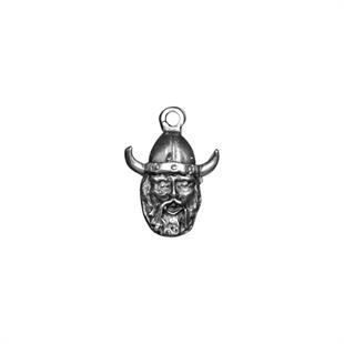 Minimal Viking Savaşçı Kolye Ucu - Antik Gümüş Kaplama