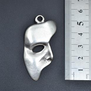 The Phantom Of The Opera - Maske Kolye Ucu - Antik Gümüş Kaplama