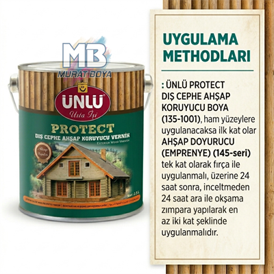 ÜNLÜ | PROTECT Dış Cephe Ahşap Koruyucu Vernik