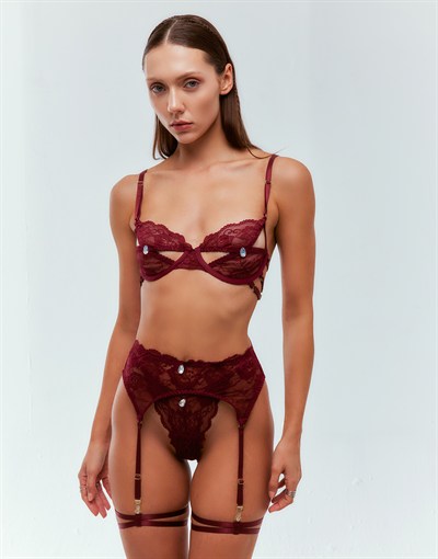 Lenora Bordo Dantelli Sütyen