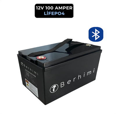 Berhimi 12V Lifepo4 100AH Smart Lityum Akü