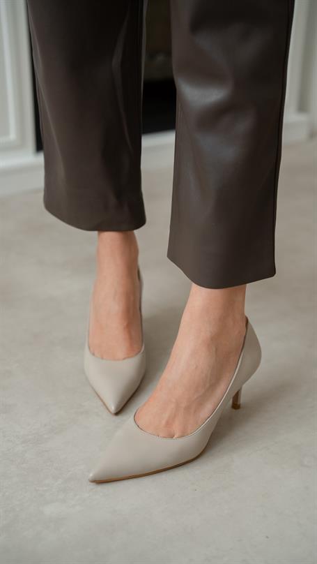 Brant Bej Hakiki Deri Kadın Stiletto