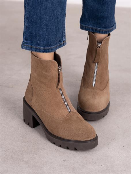 Kristina Camel Süet Hakiki Deri Kadın Bot