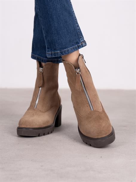 Kristina Camel Süet Hakiki Deri Kadın Bot