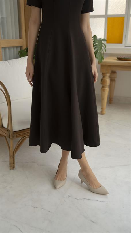 Nell Bej Deri Hakiki Deri Kadın Stiletto