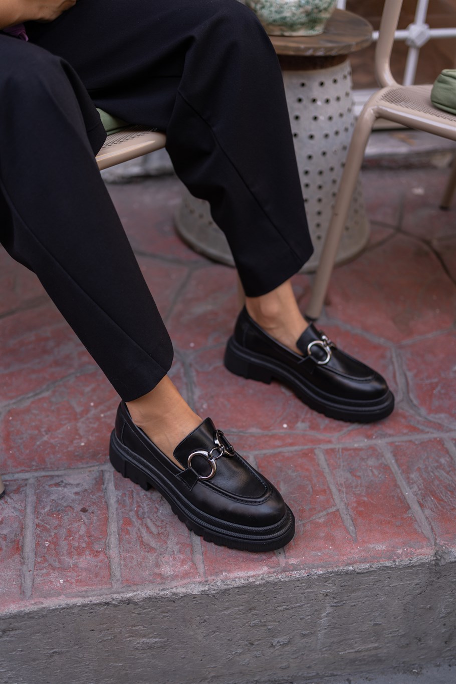 Pervati Siyah Makosen Ayakkabı | Ece'nin Butiği