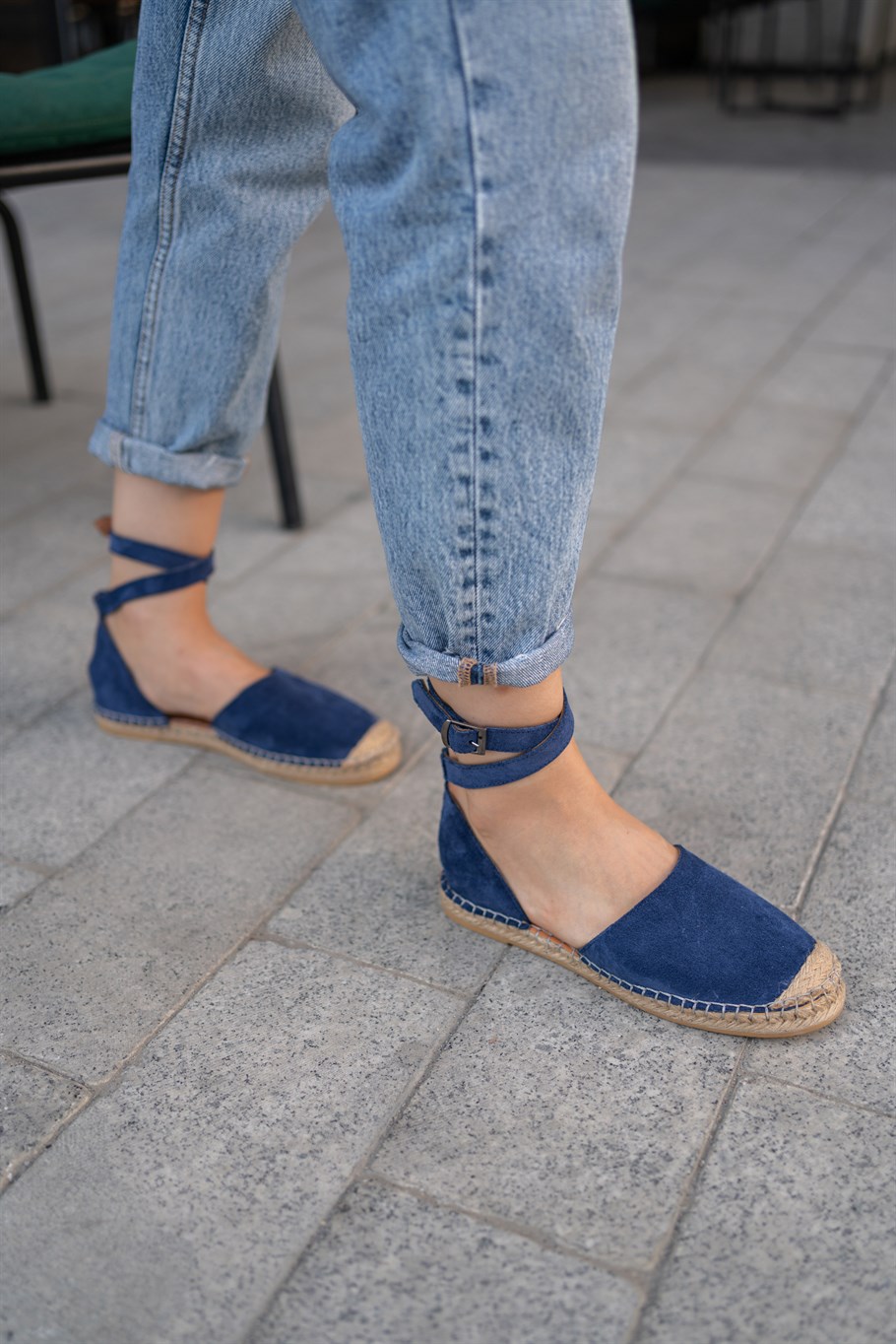 Wall İndigo Süet   Espadril · 4