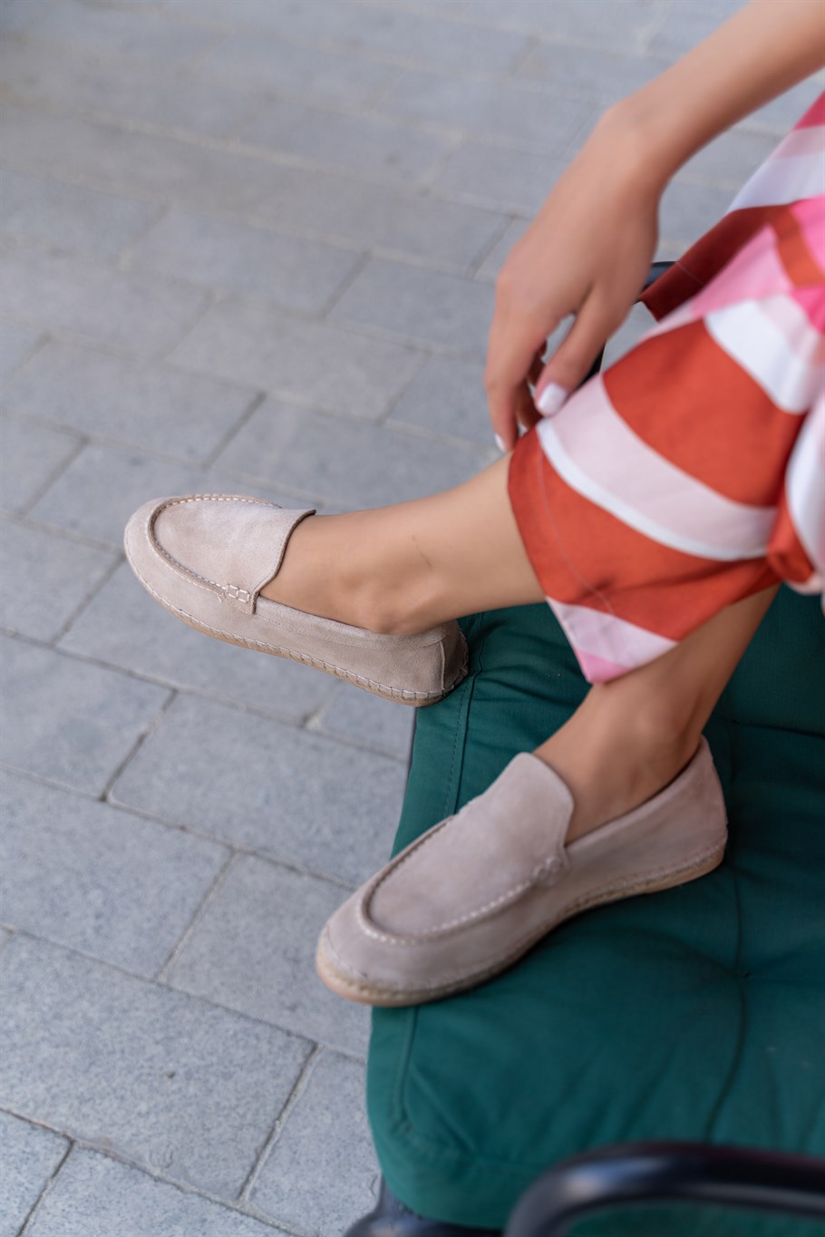 Weston Bej Süet   Espadril · 2