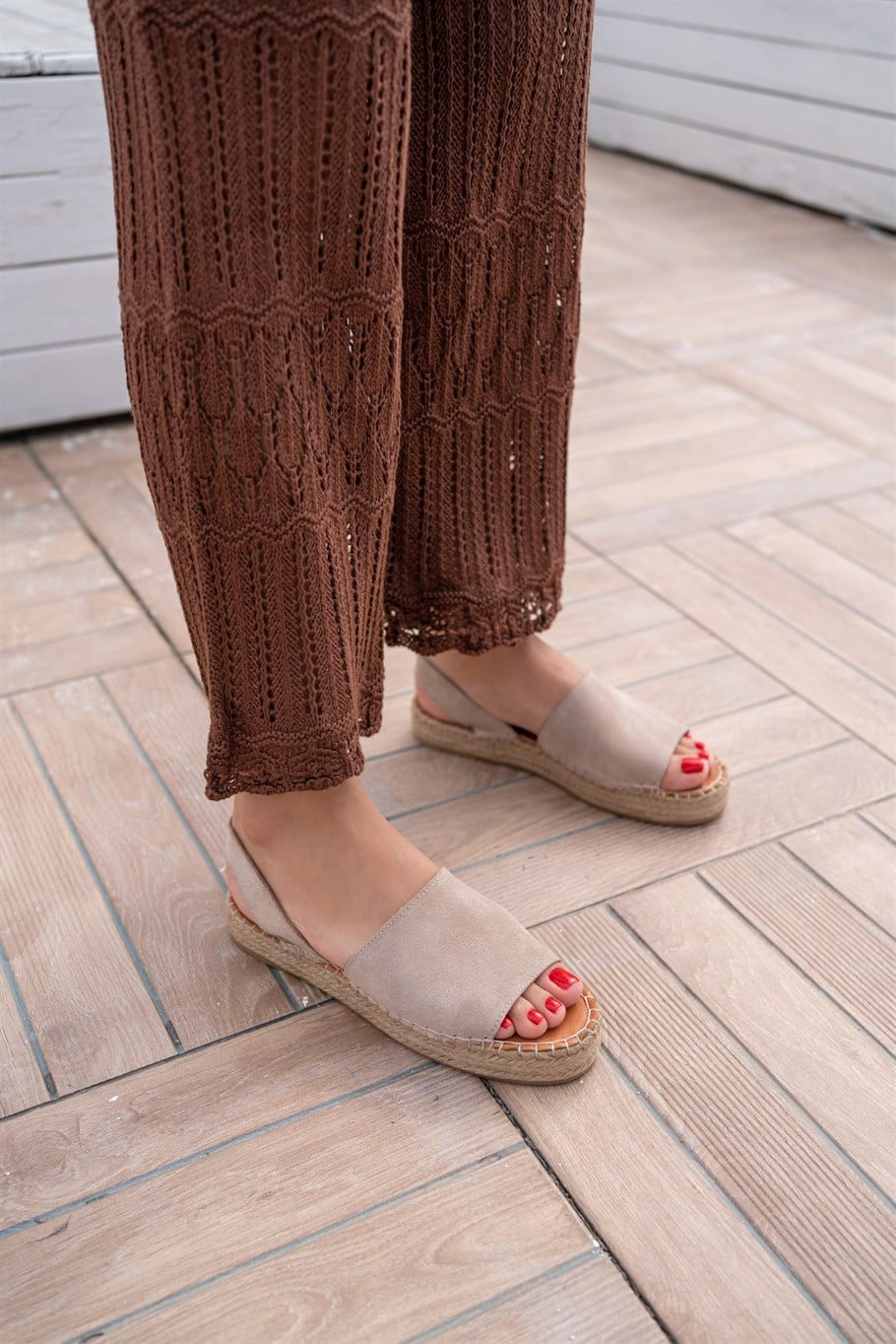 Zeus Bej Süet   Espadril · 6