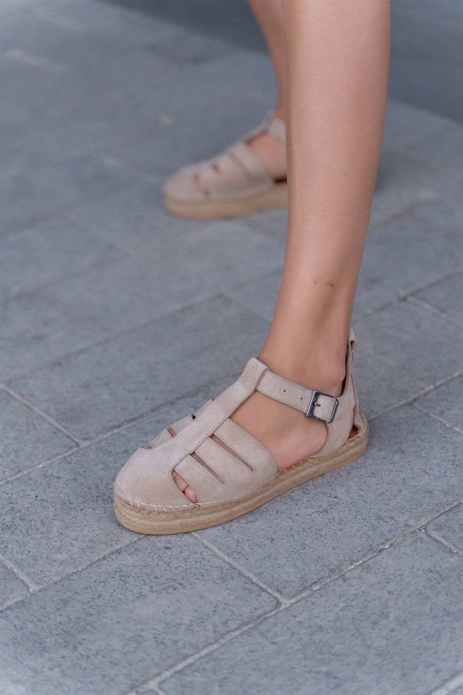 Zoe Bej Süet   Espadril · 2