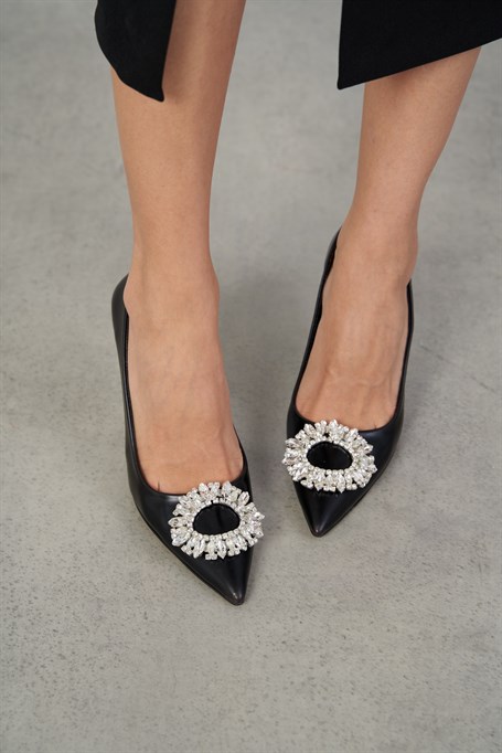 Esther Siyah   Topuklu Ayakkabı