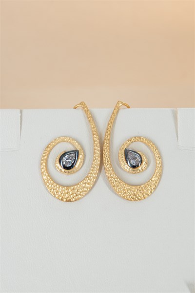 Meksika Diamond Taşlı Gümüş Küpe