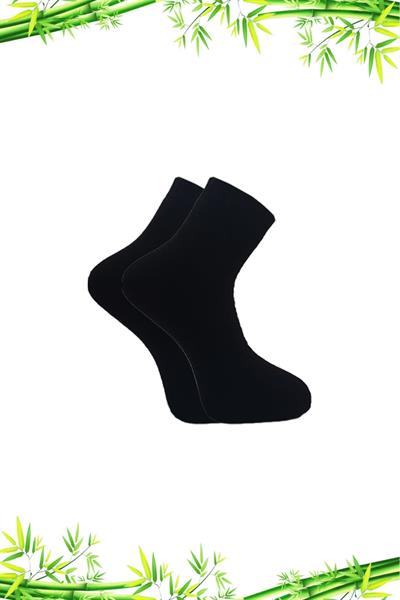 Erkek Bambu Kışlık Kalın Yarım Konç Çorap Çok Renkli Dikişsiz 4lü Paket