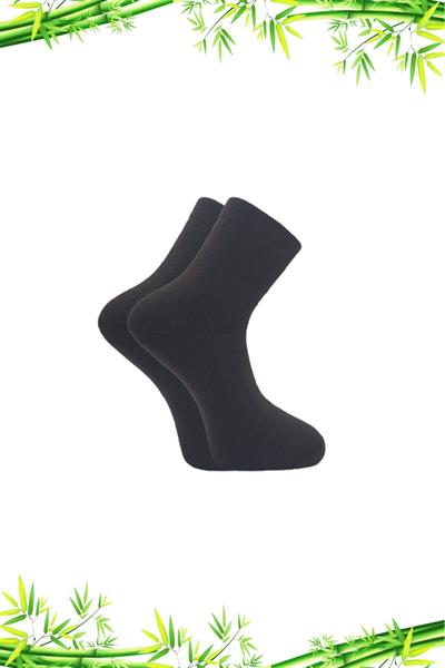 Erkek Bambu Kışlık Kalın Yarım Konç Çorap Çok Renkli Dikişsiz 4lü Paket