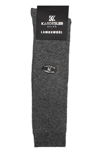 Erkek Diz Altı Lambswool Termal Yün Kışlık Havlu Kalın Çok Renkli Çorap 4lü Paket