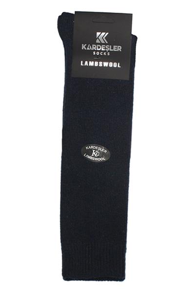 Erkek Diz Altı Lambswool Termal Yün Kışlık Havlu Kalın Çok Renkli Çorap 4lü Paket