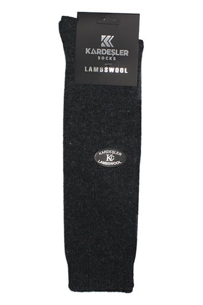 Erkek Diz Altı Lambswool Termal Yün Kışlık Havlu Kalın Çok Renkli Çorap 4lü Paket