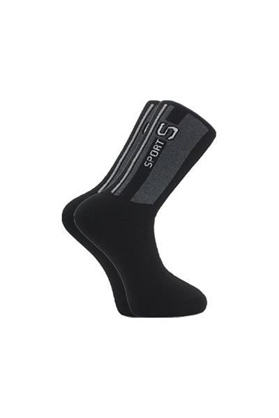 Erkek Havlu Pamuklu Kışlık Kalın Soket Çorap Çok Renkli Termal 4lü Paket