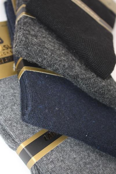Erkek Lambswool Yün Kışlık Soket Çorap Çok Renkli 4lü Paket