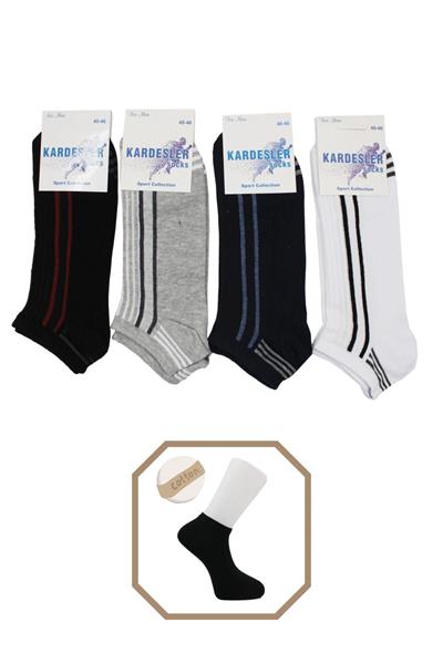 Erkek Pamuklu Patik Çorap 4lü Paket