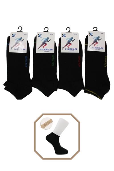 Erkek Pamuklu Patik Çorap 4lü Paket