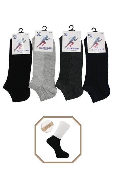 Erkek Pamuklu Patik Çorap 4lü Paket