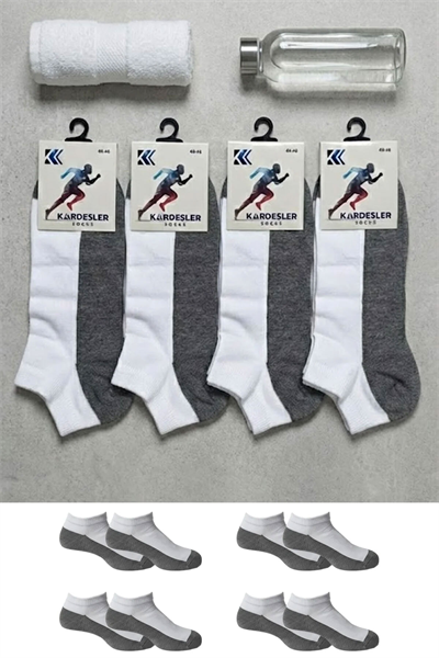 Erkek Pamuklu Patik Çorap 4lü Paket