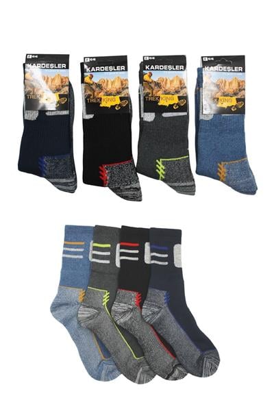 Erkek Trekking Yürüyüş Soket Çorap 4lü Paket