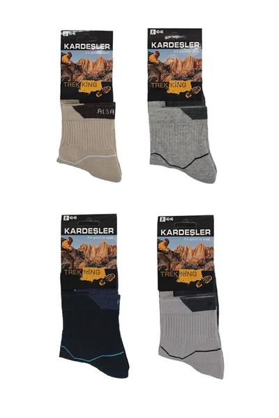Erkek Trekking Yürüyüş Yarım Konç Çorap 4lü Paket