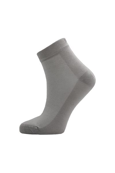 Kadın Bambu Yarım Konç Renkli Dikişsiz Düz Çorap 6lı Paket