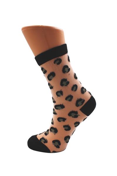 Kadın Desenli Tül Çorap