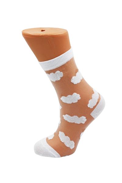 Kadın Desenli Tül Çorap