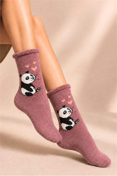 Kadın Lastiksiz Lambswool Kışlık Kalın Soket Çorap 4lu Paket - 36 - 40