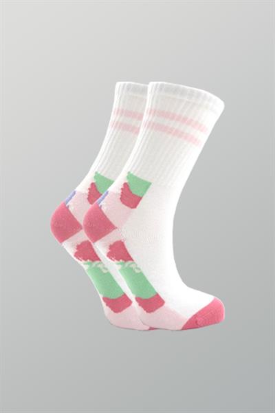 Kadın Pamuklu Soket Çorap Çok Renkli 4lü Paket