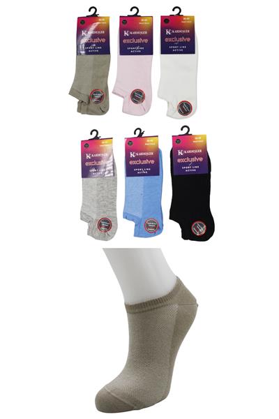 Kadın Patik Asorti Çok Renkli Çorap Dikişsiz 6lı Paket