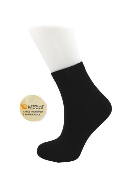 Modal Kadın Yarım Konç Çok Renkli Dikişsiz Düz Çorap 6lı Paket