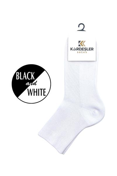 Unisex Çok Renkli Tenis Kolej Pamuklu Çorap 2li Paket