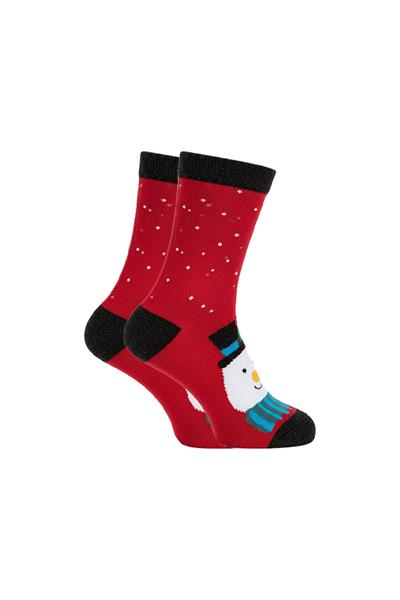 Yılbaşı Noel Christmas Desenli Soket Çorap Renkli 6lı Paket