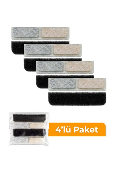 Gobypet Sensörlü Otomatik Kedi Su Sebili İle Uyumlu Yedek Filtre 4lü Paket