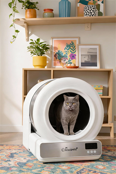 Kiwi KPLB 1071 Otomatik Kedi Tuvaleti - Beyaz