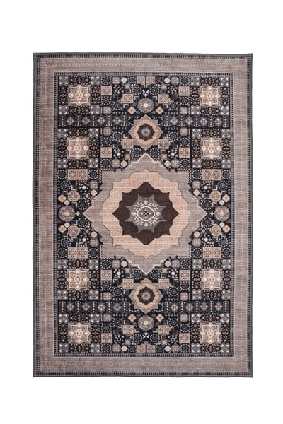 Art Deco Dijital Şönil Halı | Vintage Desenli Halı | Kaymaz Tabanlı | Makinede Yıkanabilir | OART05 160x230