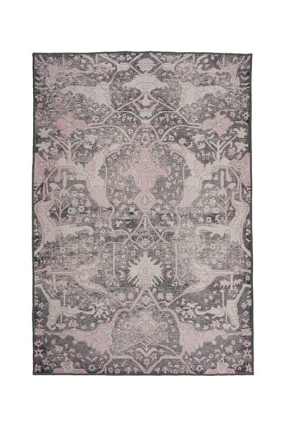 Art Deco Dijital Şönil Halı | Vintage Desenli Halı | Kaymaz Tabanlı | Makinede Yıkanabilir | OART26 160x230