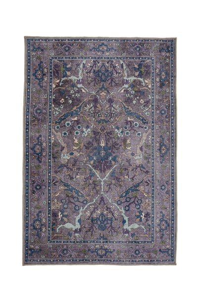 Art Deco Dijital Şönil Halı | Vintage Desenli Halı | Kaymaz Tabanlı | Makinede Yıkanabilir | OART29 160x230