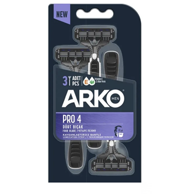 Arko Men Pro 4 Tıraş Bıçağı 3'lü